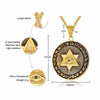 Illuminati Eye Of Providence Double Triangle Pendant Necklace