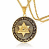 Illuminati Eye Of Providence Double Triangle Pendant Necklace