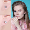 1.2ct Natural White Topaz Stud Earrings 925 Sterling Silver - Innovato Store