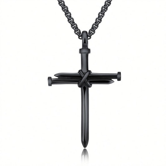 Cross Necklace Nail Styling Pendant