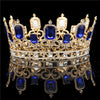 Emerald Cut Crystal & Rhinestone Vintage Baroque Pageant Crown