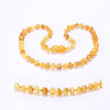 Baltic Amber Teething Bracelet and Necklace Set