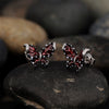 Butterfly Cubic Zirconia Stud Earrings 925 Sterling Silver Women’s Jewelry