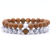 8mm Natural Stone Beads Fashion Charm Bracelet