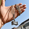 316L Stainless Steel Viking Thor’s Hammer Pendant Necklace