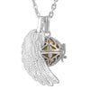 Musical Chime Ball with Angel's Wing Pendant Necklace for Future Mothers