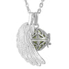 Musical Chime Ball with Angel's Wing Pendant Necklace for Future Mothers