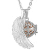 Musical Chime Ball with Angel's Wing Pendant Necklace for Future Mothers