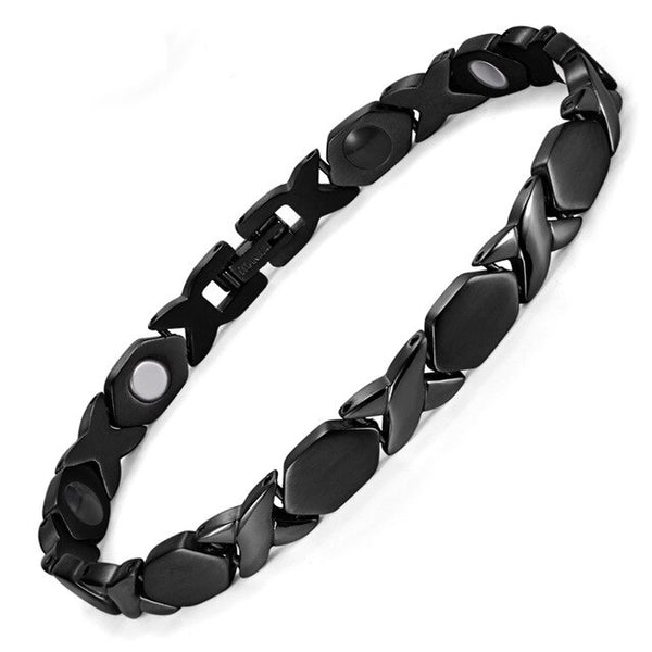 Black Pure Titanium Magnetic Bracelet for Women