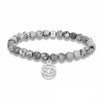 12 Zodiac Signs 6mm Natural Stone Beads Stainless Steel Charm Bracelet