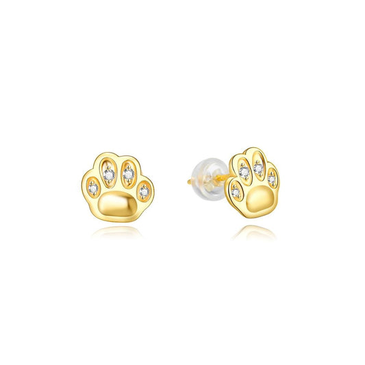 925 Sterling Silver Cat’s Paw Earring Women’s Jewelry