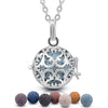 Teardrop Paisley Design Essential Oil Diffuser Ball Shape Locket Necklace