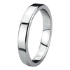 3mm Flat Silver Tungsten Carbide Wedding Band