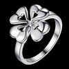 Stainless Steel Four Leaf Clover Ring