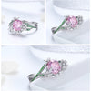 925 Sterling Silver Secret Garden Flower Butterfly Ring Women’s Jewelry