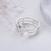 925 Sterling Silver Penguins & Simulated Pearl Ring Women’s Jewelry - Innovato Store
