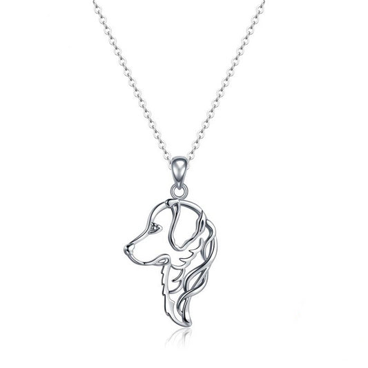 925 Sterling Silver Dog Pendant Necklace Women’s Jewelry
