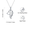 925 Sterling Silver Dog Pendant Necklace Women’s Jewelry