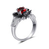 925 Sterling Silver Bat Ring with Zirconia Stone - Innovato Store