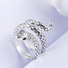 925 Sterling Silver Cobra Adjustable Ring Men’s Jewelry