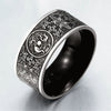 Vintage Stainless Steel Black Dragon Gothic Ring