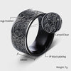 Vintage Stainless Steel Black Dragon Gothic Ring