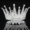 King & Queen Zirconia Rhinestone Silver/Gold Prom, Wedding Crown
