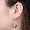 Lava Stone Aromatherapy Celtics Flower Drop Earring