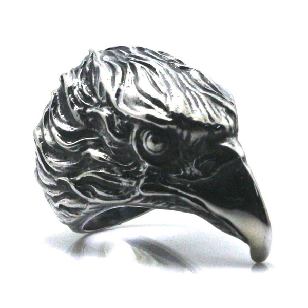 316L Stainless Steel Eagle Skull Ring for Men