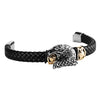 Stylish Eagle Head Woven Leather Bracelet for Men and Women