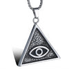 Eye of Providence Stainless Steel Pendant Chain Necklace for Men