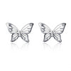 925 Sterling Silver Dreamy Butterfly Stud Earrings for Women