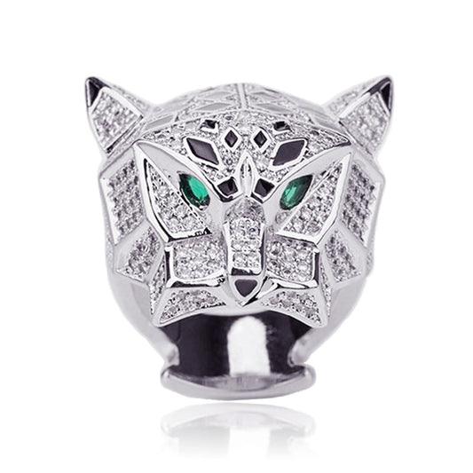 Leopard Green Zircon Eyes Statement Ring