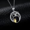 925 Sterling Silver Owl Family Pendant Necklace Women’s Jewelry