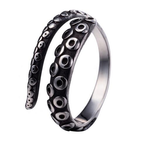 Adjustable Octopus Tentacle Titanium Steel Ring