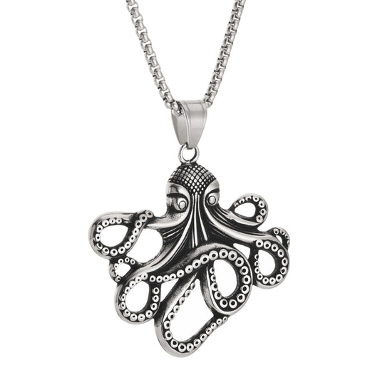 Octopus Pendant Necklace Stainless Steel Jewelry