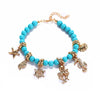 Bohemian Sea Creature Pendant and Beads Anklet For Women
