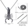 Handmade Scorpion Statement Stainless Steel Pendant Necklace