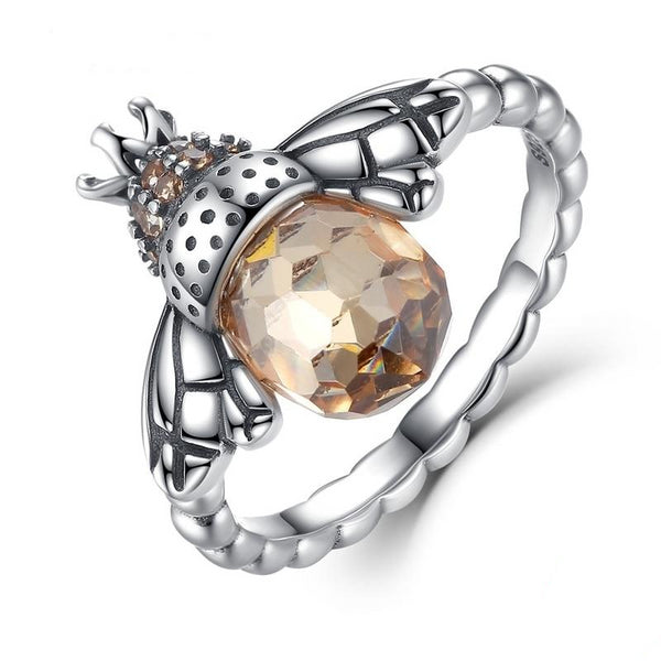 925 Sterling Silver Queen Bee Ring Women’s Jewelry