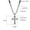 Beaded Catholic Rosario Chain Cross Pendant Necklace