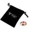 Rose Gold Plated Tungsten Carbide with Matte Finish Wedding Ring